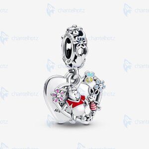 Pandora Disney Winnie the Pooh & Piglet Double Dangle Charm